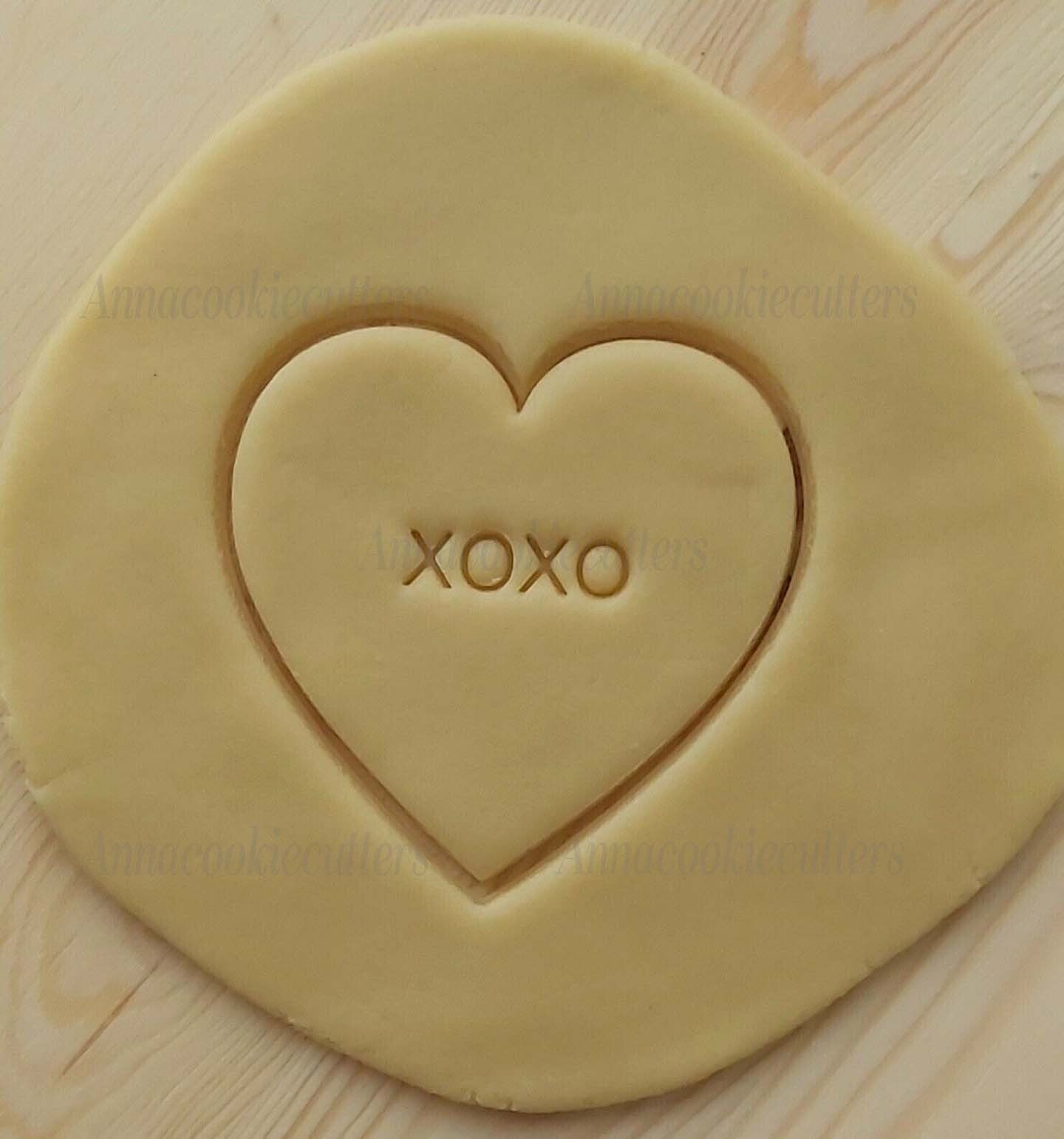 Cuore Testo Personalizzabile Formina Biscotti San Valentino Cookie Cutter 10x10