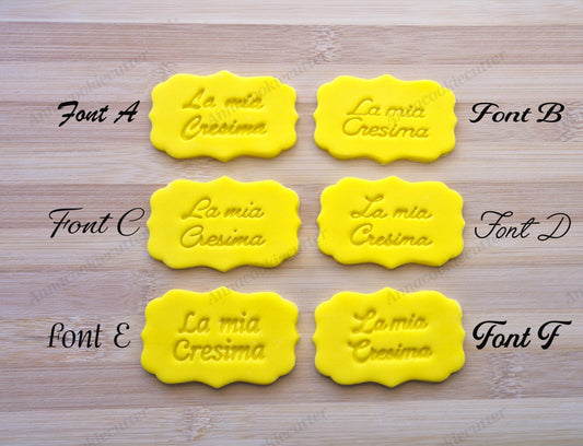 Tagliabiscotti La Mia Cresima 7cm Formina Per Bomboniere Idee Regalo Handmade