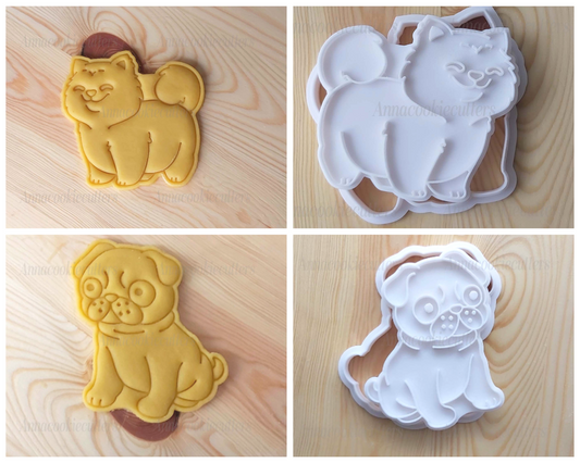 Cane Bulldog Formina Per Biscotti Stampo Chow Chow Tagliabiscotti Cookie Cutter