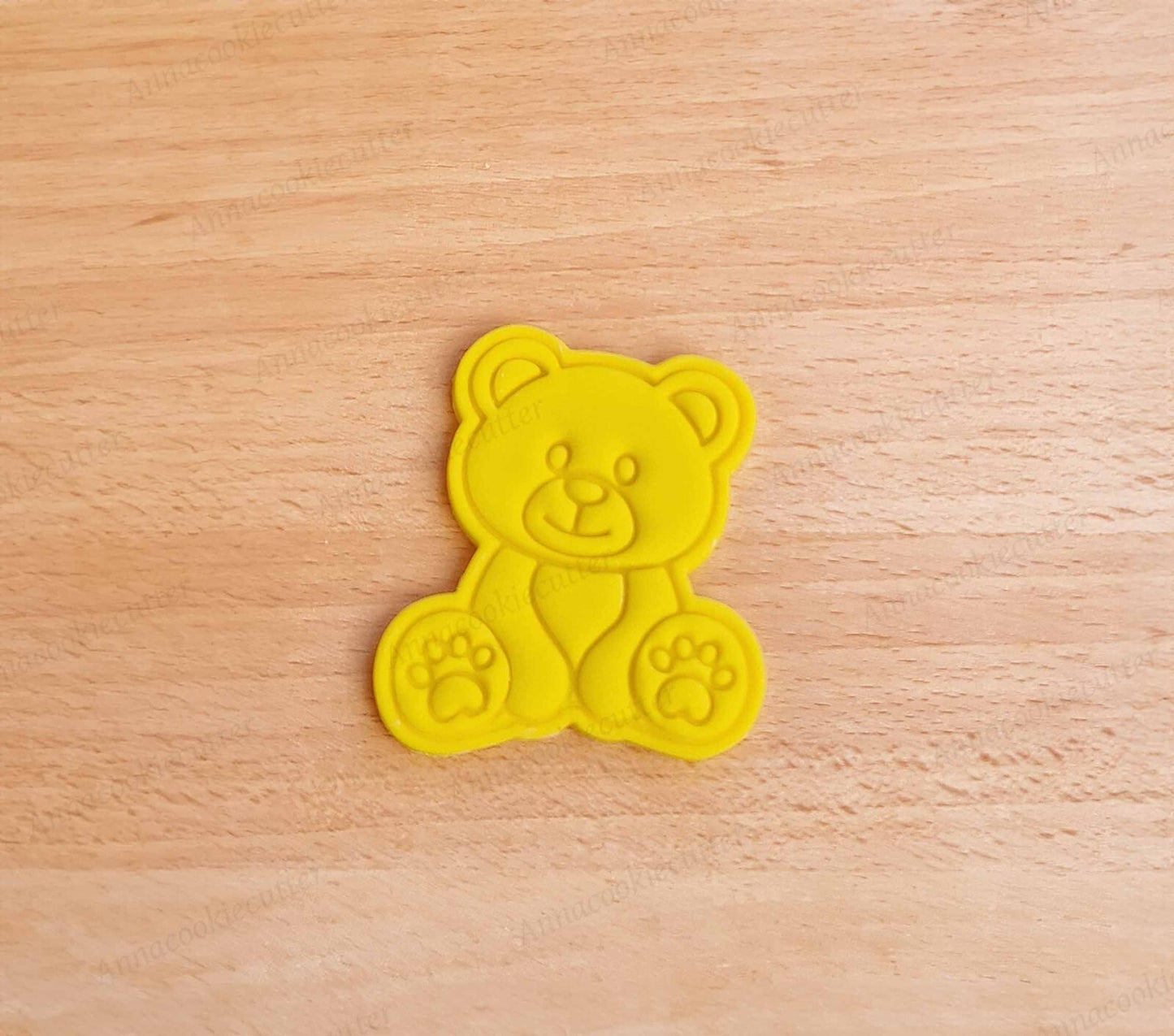 Tagliabiscotti Orsetto Peluche Nascita Battesimo Baby Shower Cookie Cutter