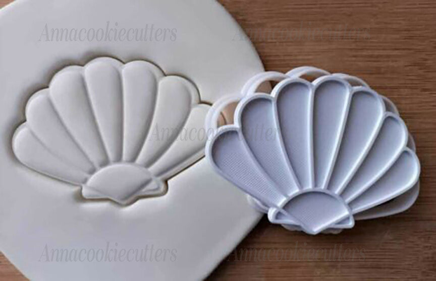 Conchiglia Formina Dolci Formine Biscotti Cookie Cutter Taglierina e Timbro