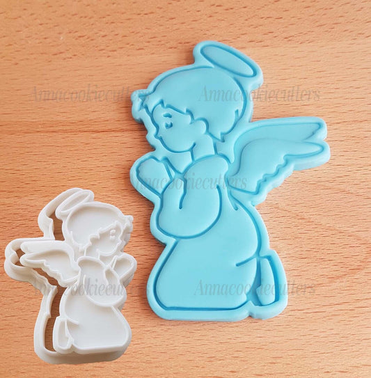 Comunione Angelo Stampino Tagliabiscotti Formina Cookie Cutter 10x6 cm