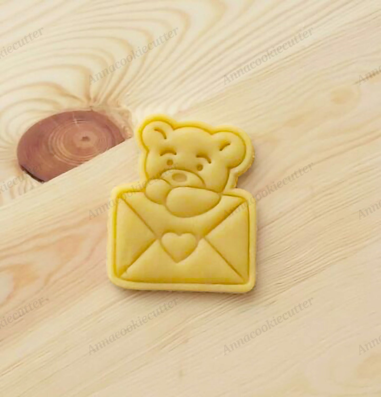Orsacchiotto San Valentino Formina  Biscotti Pasta Zucchero Cookie Cutter 7x8 cm