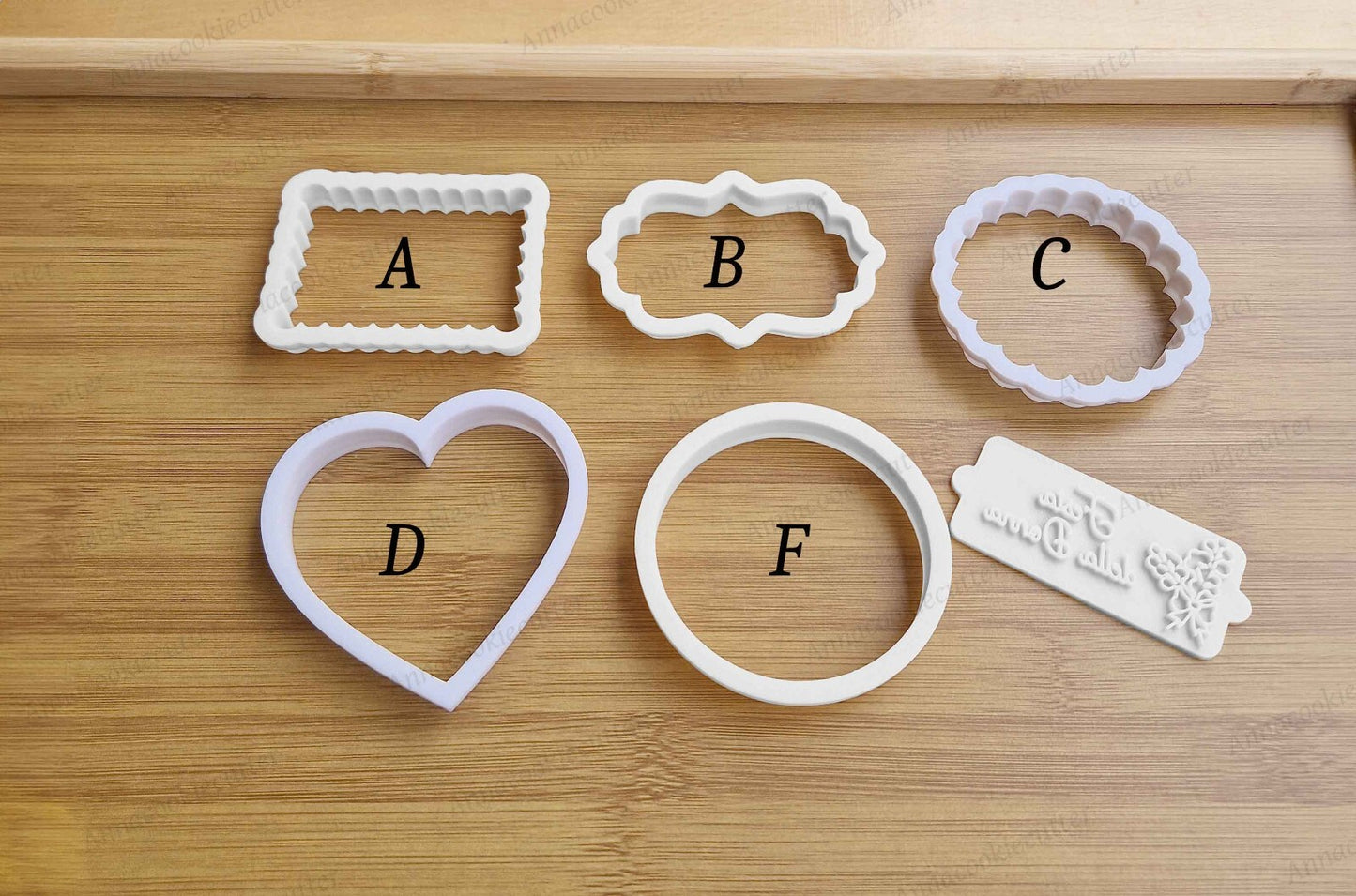 Festa Della Donna Formine per Biscotti Cookie Cutter Timbro Cornice 8 cm