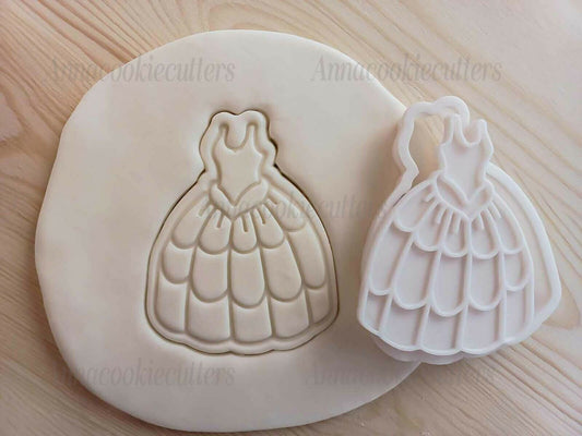 Abito Vestito Formina Per Dolci Formine Biscotti Cookie Cutter 7x8 cm