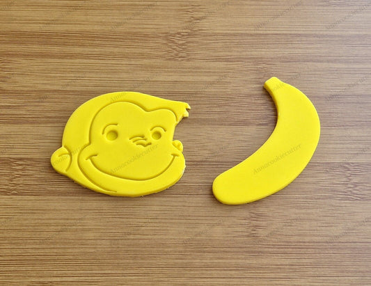Curioso come George Scimmia Formina per Biscotti Banana Cookie Cutter