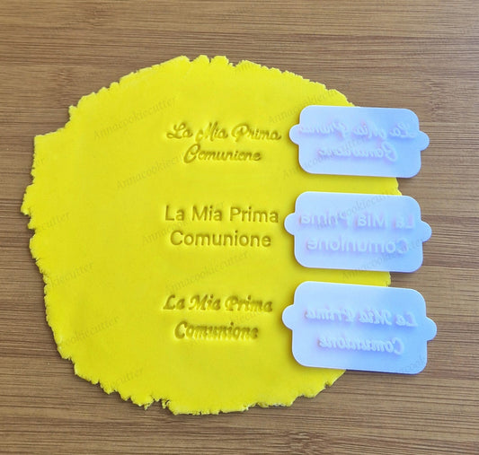 La Mia Prima Comunione Timbro Per Biscotti Tagliabiscotti Cookie Cutter 6x3 cm
