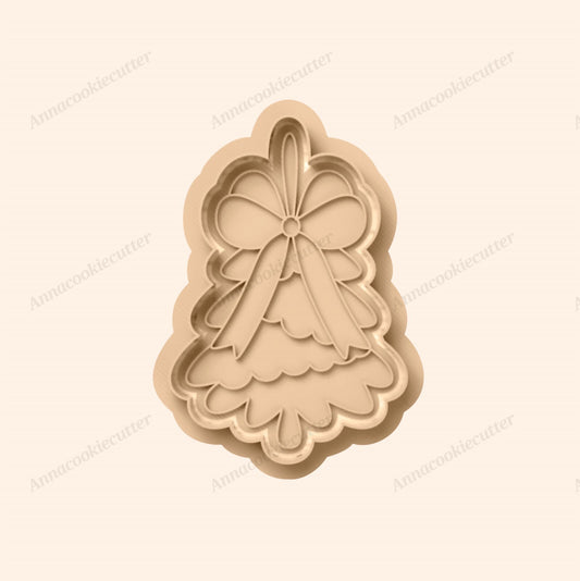 Formina Taglia Biscotti Fiocco per Albero di Natale Cookie Cutter Natalizio