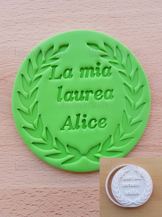 Tagliabiscotti La Mia Laurea Personalizzabile Diploma Pergamena Tocco con Nome