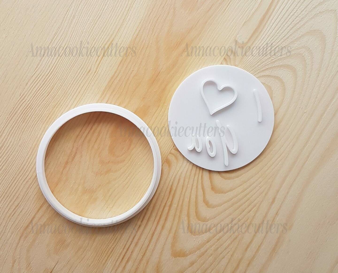 Formina Per Biscotti I love You  Tagliabiacotti Cuore Stampo Frolla PDZ