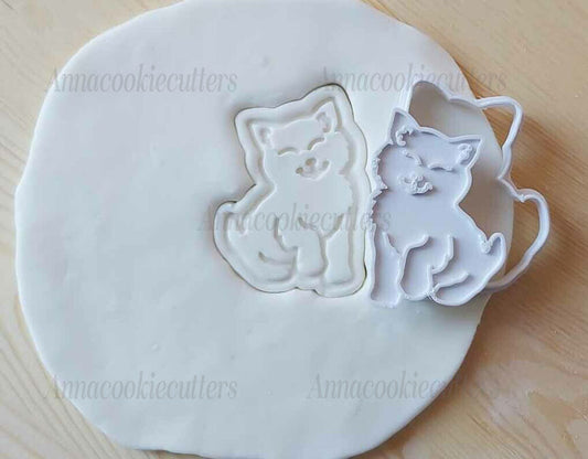 Gatto Formina Per Dolci Formine Biscotti Cookie Cutter Taglierina e Timbro