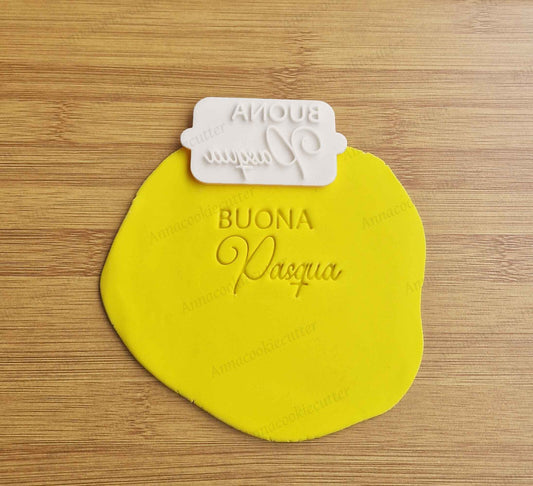 Buona Pasqua Timbro Formine Per Biscotti Cookie Cutter Tagliabiscotti 7 cm