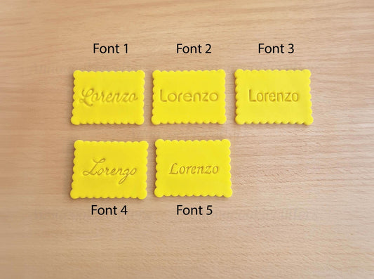 Nome Personalizzabili Font Diversi Formine Per Biscotti Cookie Cutter Festa 7 cm