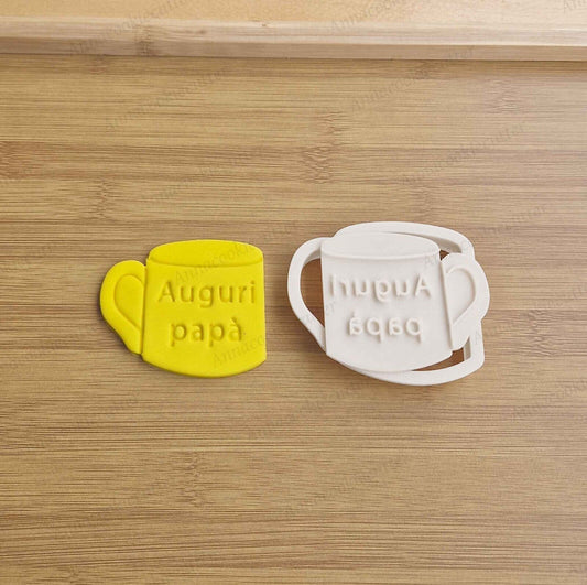 Festa Del Papà Tazza Formina Per Biscotti Stampino Cookie Cutter