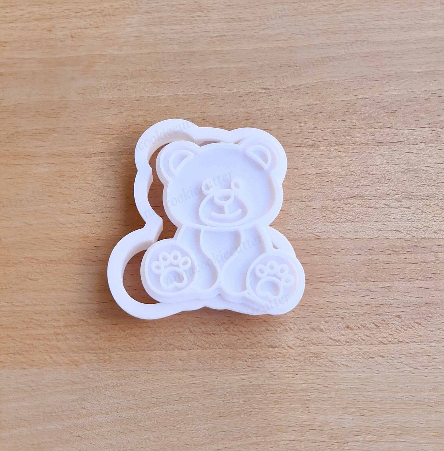 Tagliabiscotti Orsetto Peluche Nascita Battesimo Baby Shower Cookie Cutter