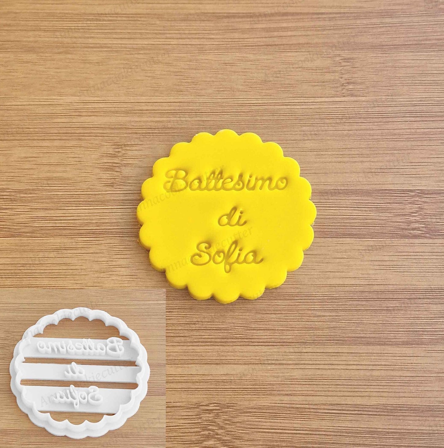 Formine Battesimo Nome Personalizzato Taglia Biscotti Compleanno Comunione