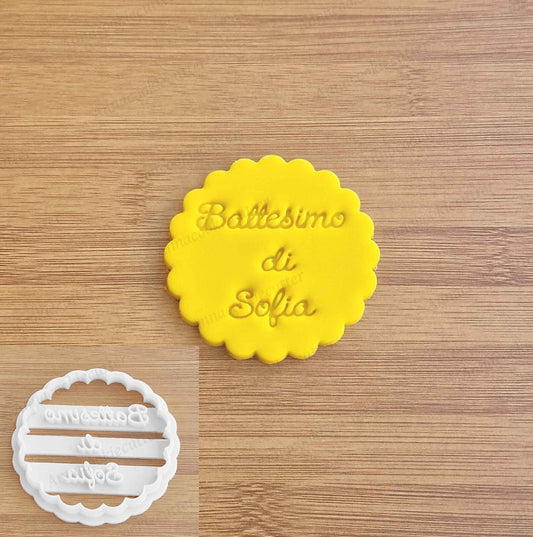 Formine Battesimo Nome Personalizzato Taglia Biscotti Compleanno Comunione