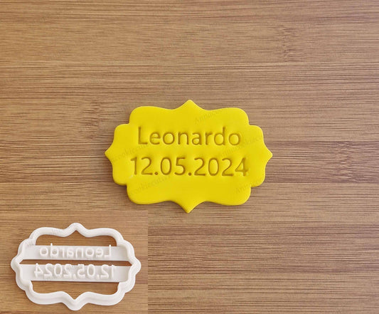 Cornice Nome Personalizzato Formine Per Biscotti Compleanno Comunione Battesimo