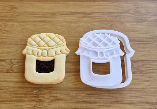 Formina per Biscotti a Forma di Barattolo di Marmellata Cookie Cutter