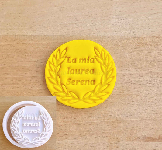 La Mia Laurea Tagliabiscotti Nome Personalizzabile Formina Per Biscotti 7 cm
