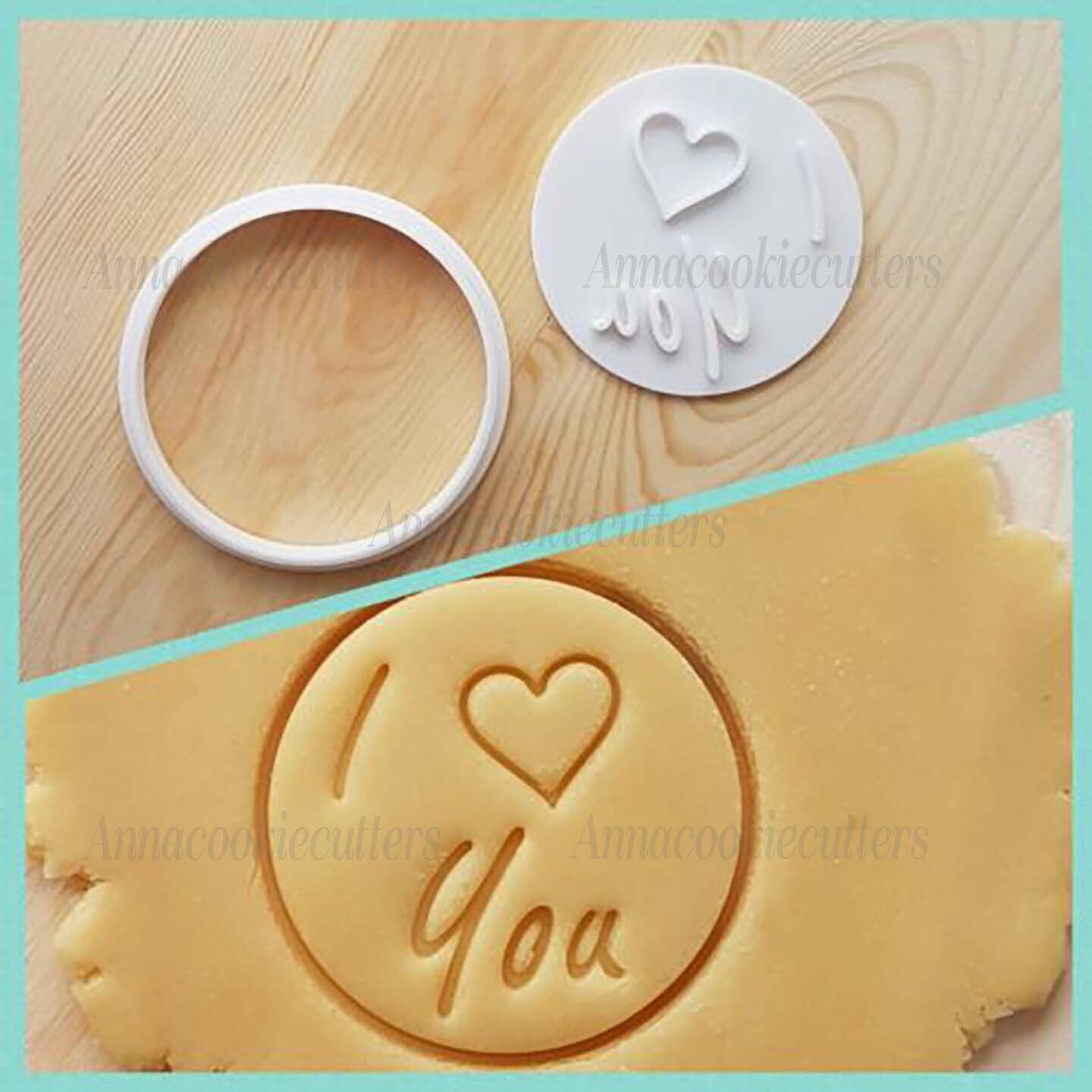 Formina Per Biscotti I love You  Tagliabiacotti Cuore Stampo Frolla PDZ