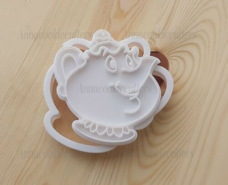 Teiera Signora Potts Bella E La Bestia Formina Per Biscotti Cookie Cutter 10x10