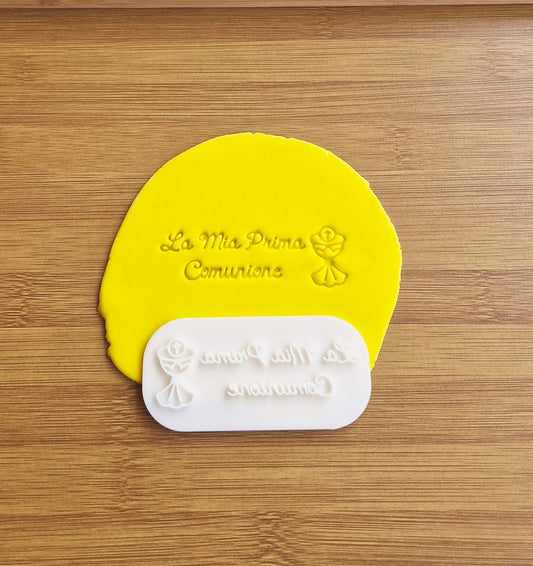 Timbro La Mia Prima Comunione Formina Per Biscotti Calice Croce, Idee Regalo