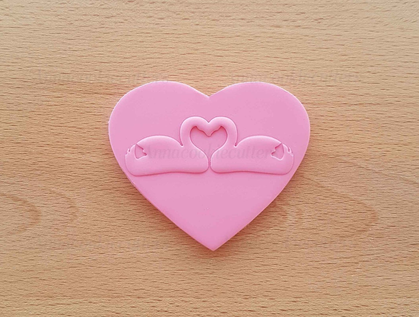 Formina Per Biscotti Cigni Stampino Cuore Matrimonio Frolla Pasta di Zucchero