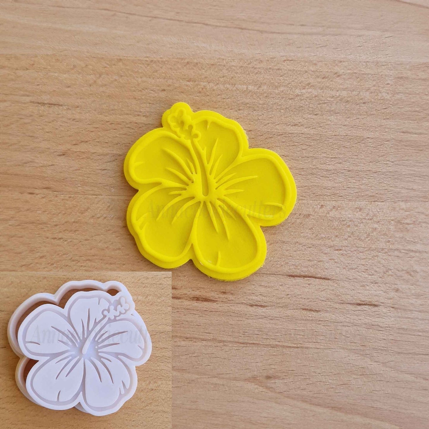 Tagliabiscotti Fiore di Ibisco 7cm Formina Per Biscotti Pasta di Zucchero Frolla