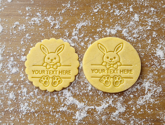 Coniglio Formina TagliaBiscotti Personalizzata Per Pasqua Dolci di Primavera 8cm