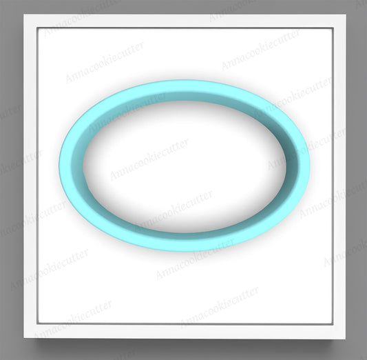 Placca Frame Ovale Taglierina Biscotti Nascita Battesimo Comunione Compleanno