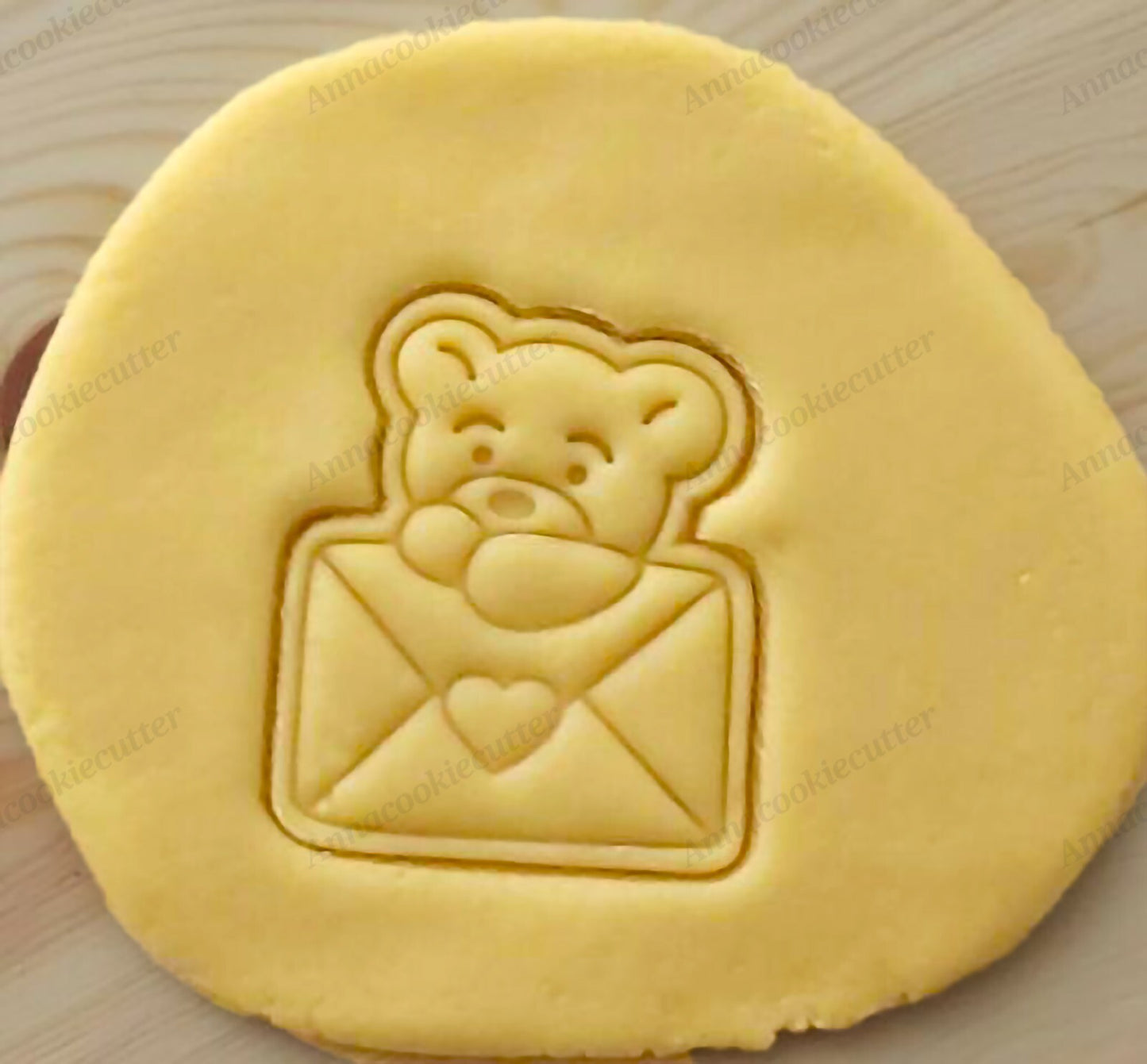 Orsacchiotto San Valentino Formina  Biscotti Pasta Zucchero Cookie Cutter 7x8 cm