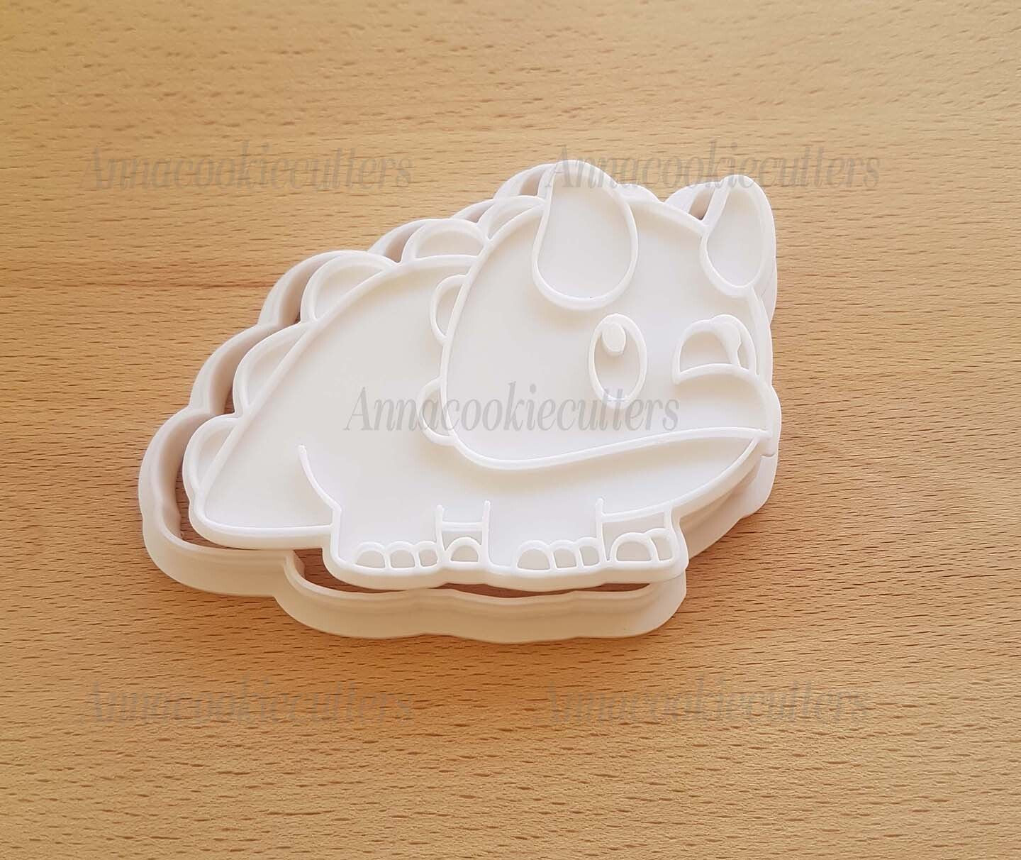 Triceratopo Formina Per Biscotti Stampino Dinosauro Tagliabiscotti 10x8 cm