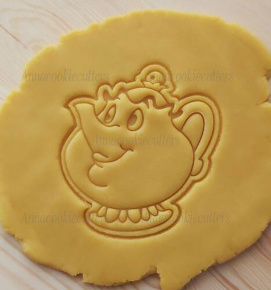 Teiera Signora Potts Bella E La Bestia Formina Per Biscotti Cookie Cutter 10x10