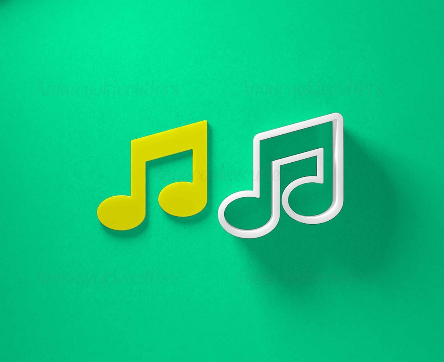 Tagliabiscotti Coppia di Note di Ottavo Formine per Biscotti Note Musicali