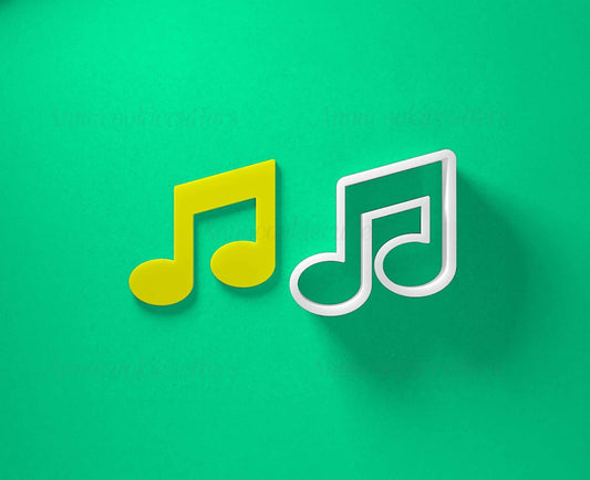 Tagliabiscotti Coppia di Note di Ottavo Formine per Biscotti Note Musicali