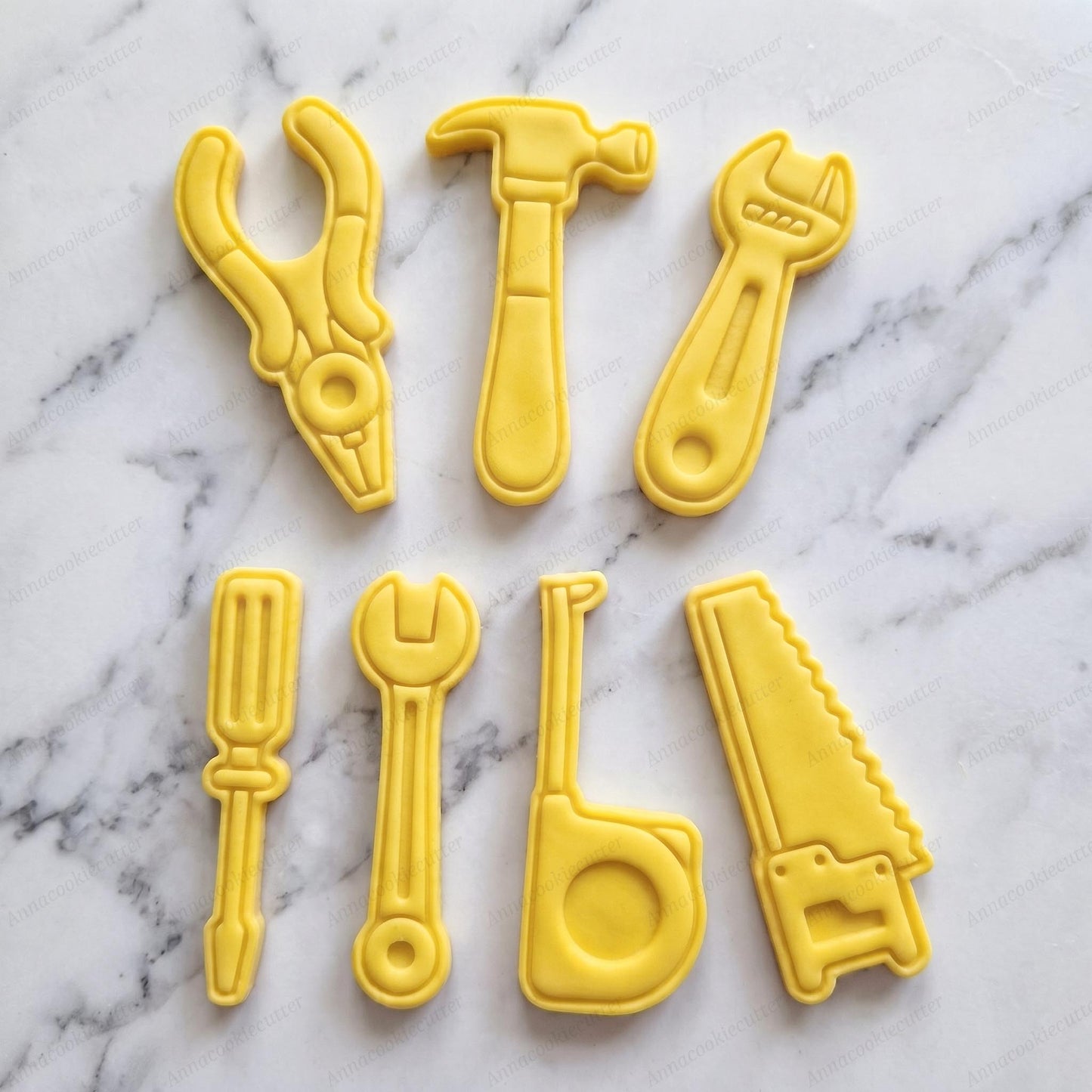 Set Formine per Biscotti Attrezzi da Lavoro per Festa del Papà 9,5 cm