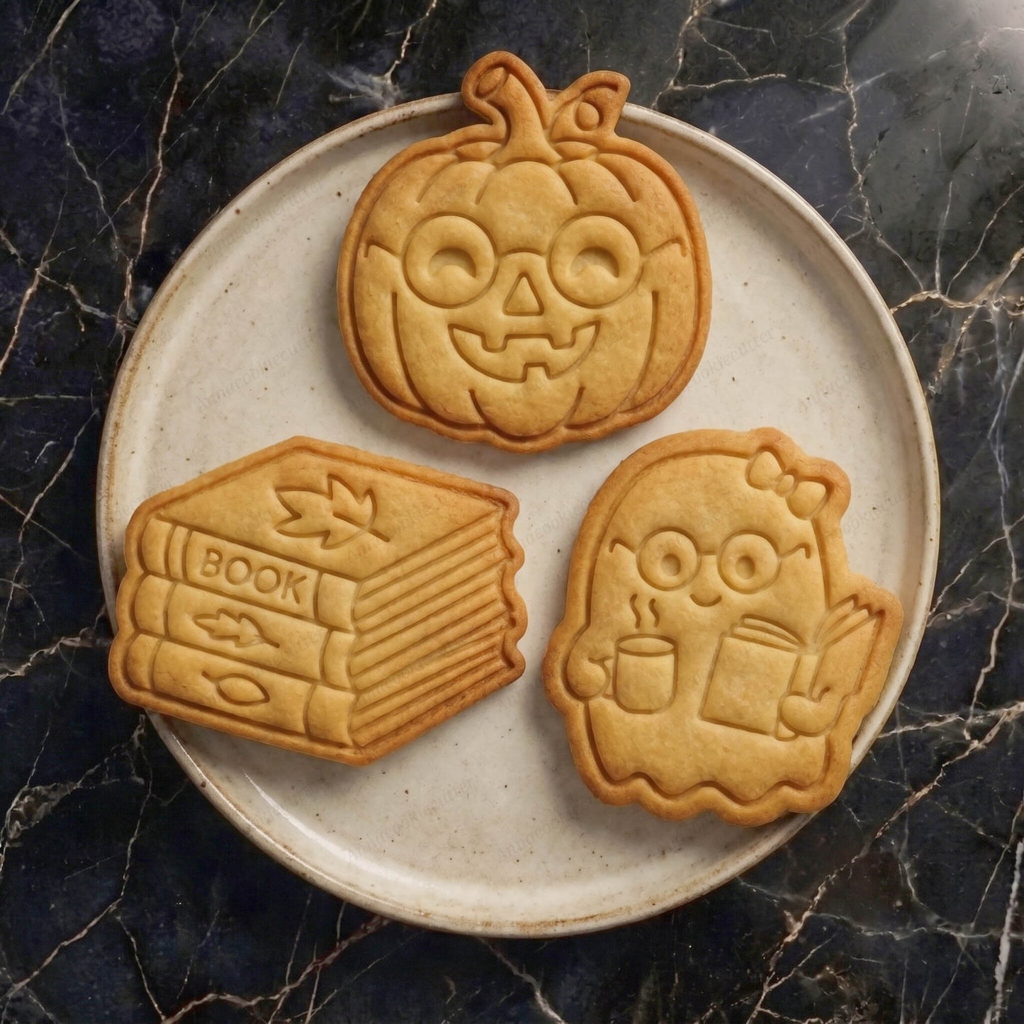 Set di Formine per Biscotti Fantasma Lettore e Zucca con Occhiali