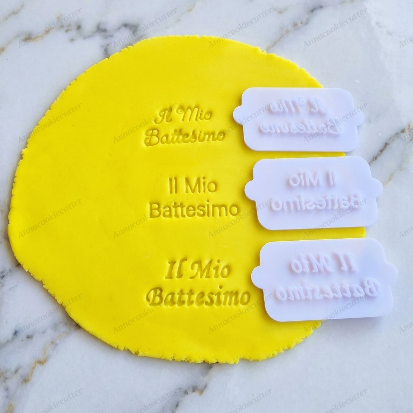 Il Mio Battesimo Formina Timbro Per Biscotti Bomboniere Cookie Cutter 6x3 cm