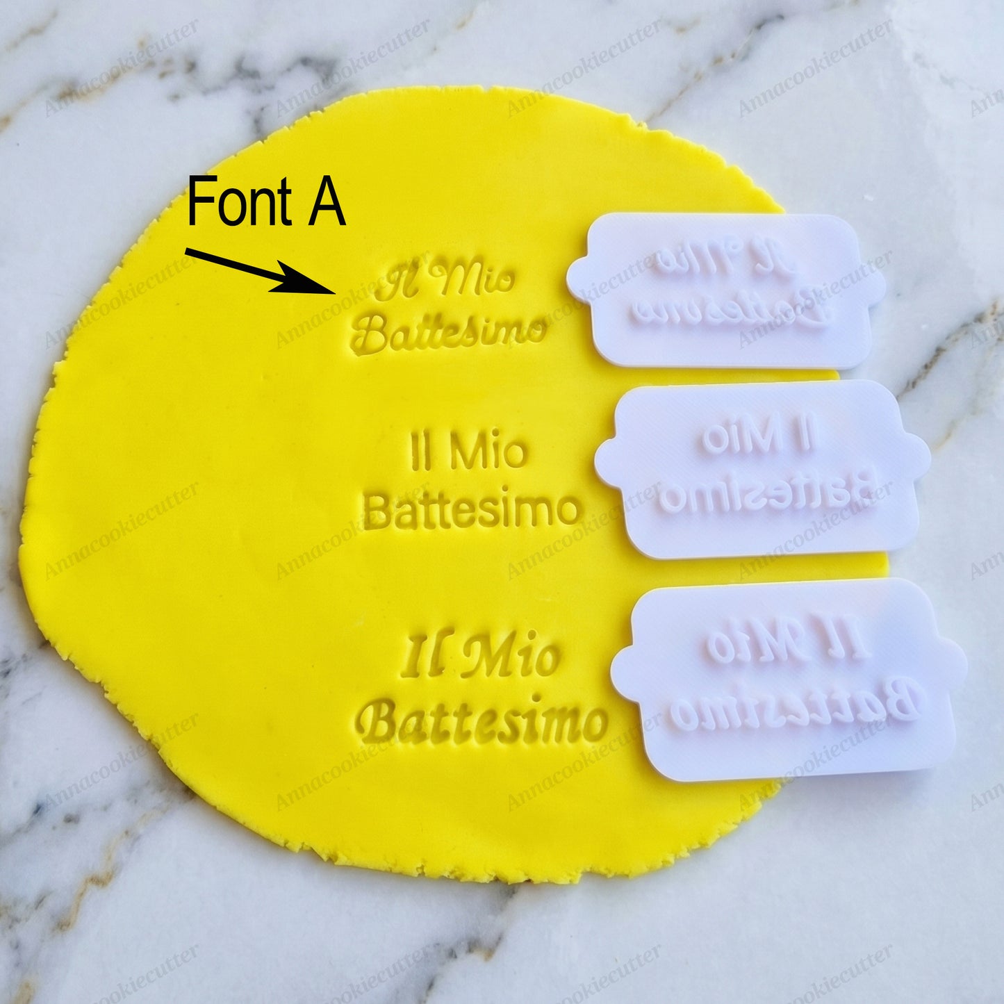 Il Mio Battesimo Formina Timbro Per Biscotti Bomboniere Cookie Cutter 6x3 cm