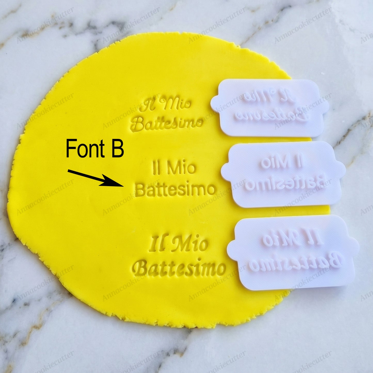 Il Mio Battesimo Formina Timbro Per Biscotti Bomboniere Cookie Cutter 6x3 cm