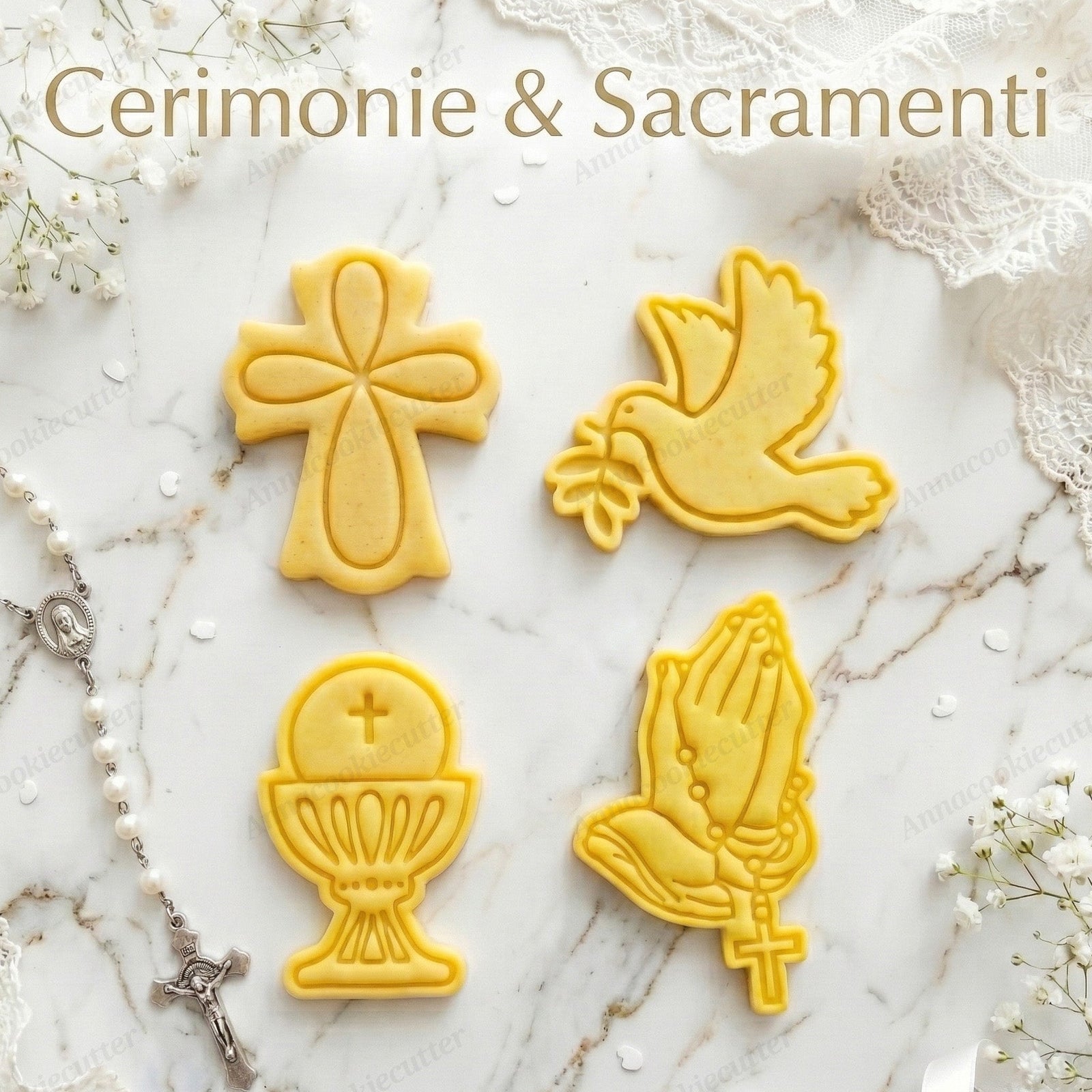 Tagliabiscotti e formine Pasqua coniglietto e pulcino