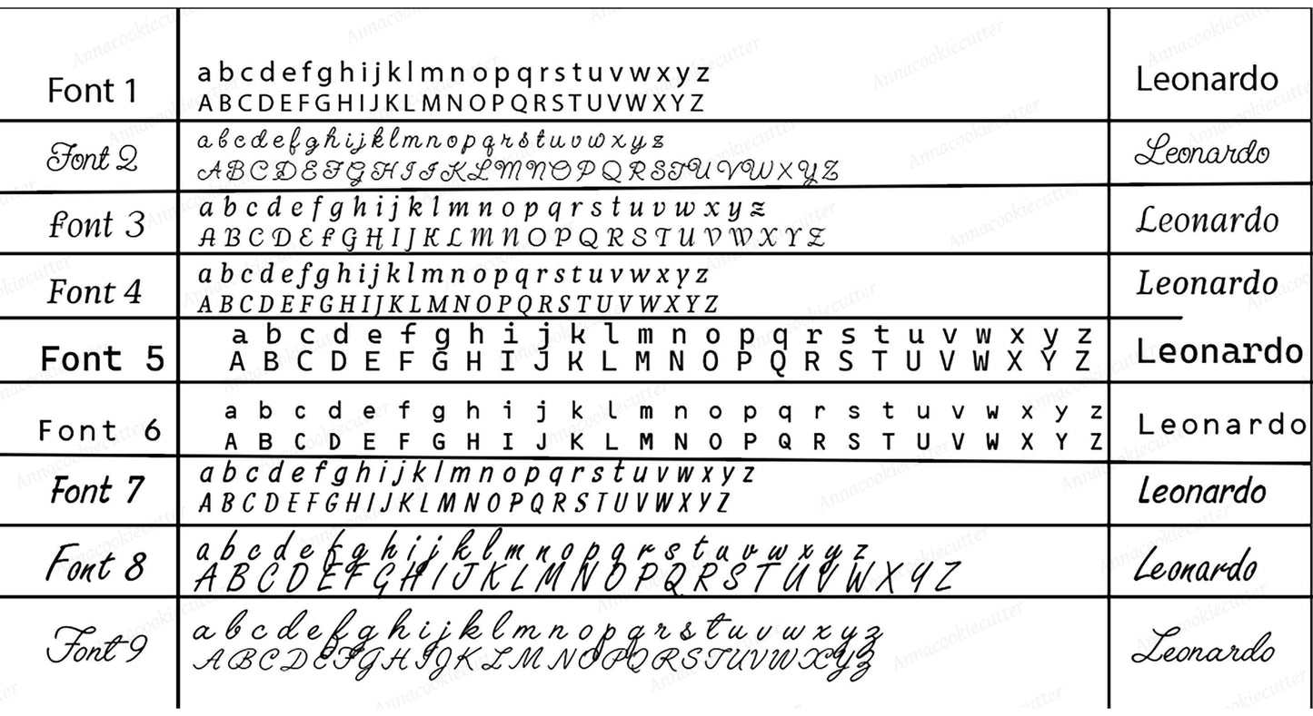 Taglia biscotti Componibile, Forma, Font E Nome Personalizzabili, Formine Per Biscotti, Compleanno, Battesimo, Comunione, Laurea