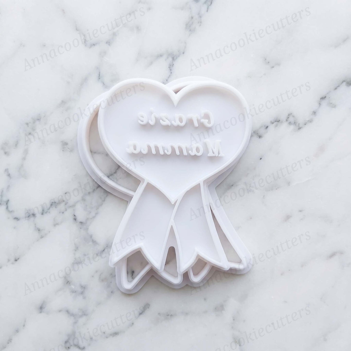 Festa Della Mamma Medaglia A Forma Di Cuore Formina Per Biscotti Cookie Cutter 7x10 cm