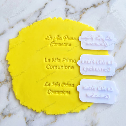 La Mia Prima Comunione Timbro Per Biscotti Tagliabiscotti Cookie Cutter 6x3 cm