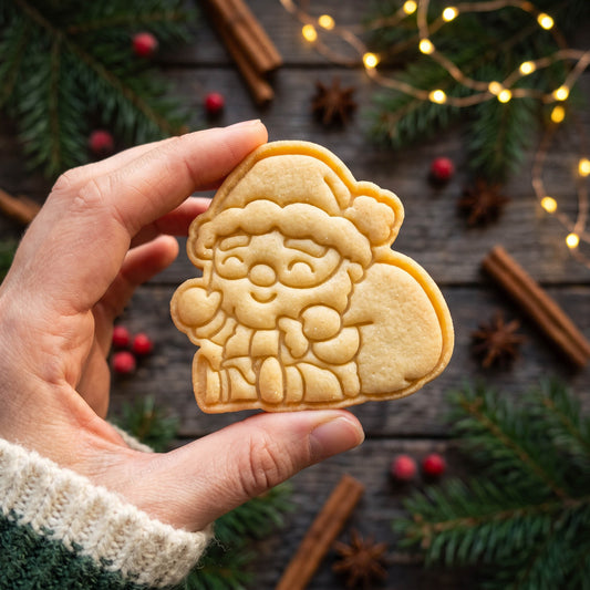 Babbo Natale Formine Biscotti Pasta Zucchero Pasta Frolla Cookie Cutter 8x8 cm